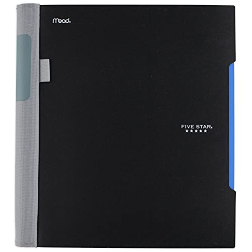 Five Star Advance Spiral Notebook, 1 Subject, College Ruled Paper, 100 Sheets, 11" x 8-1/2", Black (72162) - color: Black