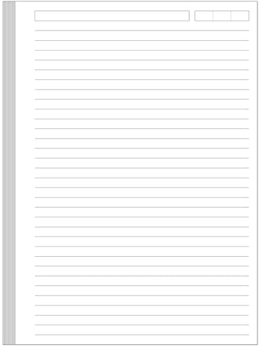 Unpunched Lined Refill Paper - A5 Loose Leaf Paper for Ring Binder/Discbound Notebook Planner Inserts, 100 Sheets/200 Pages,100gsm Ruled White Pages, 5.8" x 8.25” - size: 5.8" x 8.25" - Unpunched, style: 100 Sheets