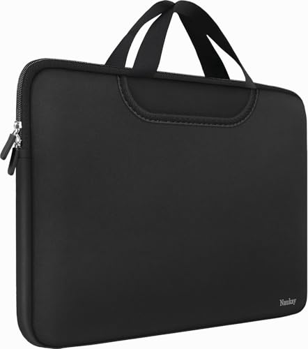 Laptop Bag 15 inch, Resistant Neoprene Laptop Sleeve with Handle/Notebook Computer Protective Case Cover/Ultrabook Briefcase Carrying Bag for 13 14 15 inch Laptop, Computer, Tablet, Black - color: Black, size: 15 inch