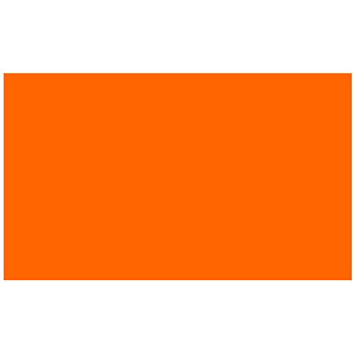 Colonial Cards: 150 Color Cardstock 3" x 5" Index Cards, Orange, Unruled - color: orange