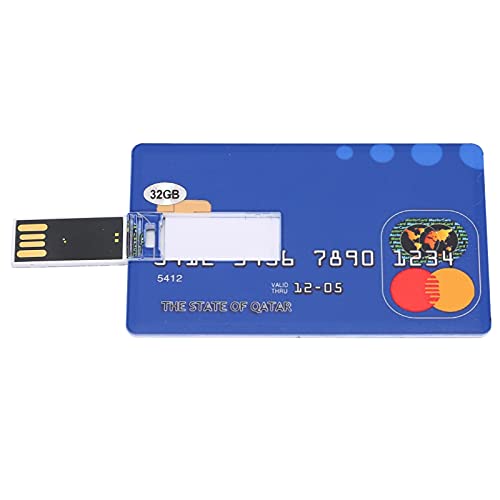 Card U Disk, Simple Unique USB Flash Drive 32GB Computer External Student Office Creative Portable Storage Card Shape U Disc,for Computer Laptop Desktop