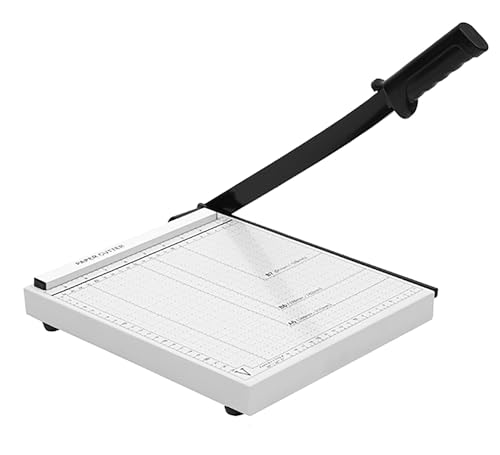 A5 Paper Cutter, 8.67 in x 7.8 in 12 Sheets Capacity Paper Trimmer for Coupon, Label, Cardstock, and Scrapbooking Craft for Office and Home (A5) - size: A5