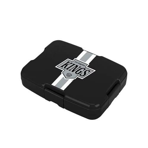 FOCO NHL Unisex-Adult Officially Licensed Team Color Stripe Primary Logo Hockey Leak Proof 5 Compartment Bento Lunch Box - Los Angeles Kings - color: Los Angeles Kings