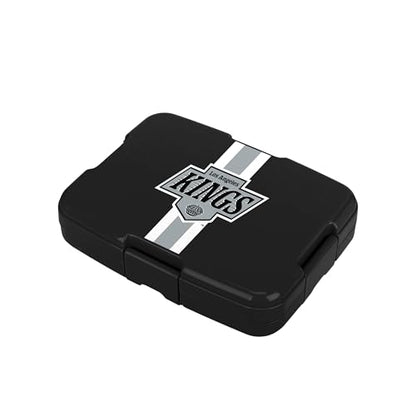 FOCO NHL Unisex-Adult Officially Licensed Team Color Stripe Primary Logo Hockey Leak Proof 5 Compartment Bento Lunch Box - Los Angeles Kings - color: Los Angeles Kings