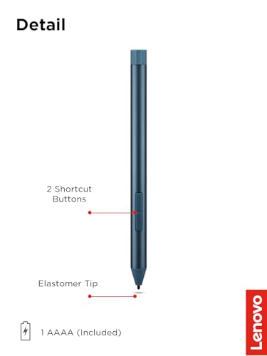 Lenovo Digital Pen 3 for Laptops, Supports Multiple Protocols, Advanced Tilt Recognition, Tidal Teal - style: Digital Pen 3