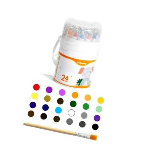 Twistable Crayon, Smooth Gliding Drawing Crayon Water Cleanable Washable CrayonSet, Perfect for Youngly Artists and Beginner Smooth Coloring - color: 24 colors