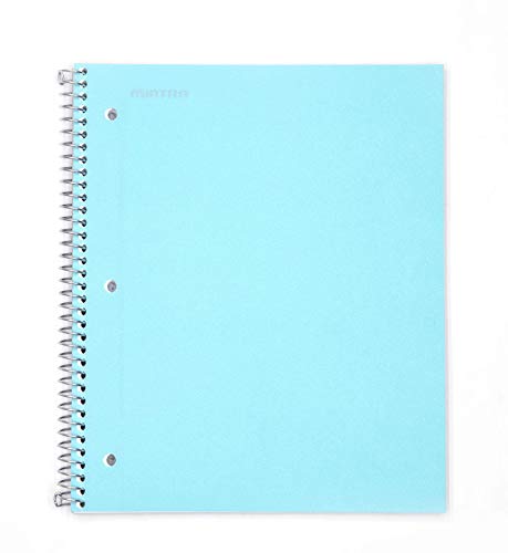 Mintra Office Durable Spiral Notebooks, 1 Subject, (Teal, College Ruled 12pk), 100 Sheets, Poly Pocket, Moisture Resistant Cover, School, Office, Business, Professional - color: Teal, size: College Ruled 12pk