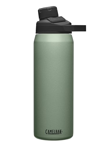 CamelBak Chute Mag Vacuum Insulated Stainless Steel Water Bottle, Magnetic Leak‑Resistant Cap for Everyday Hydration - color: Moss, size: 25 Ounces
