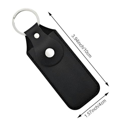 4PCS Flash Drive Case, Leather Storage Cases, Leather Cover for Flash Drive Holder Case and Easy Storage (Style 1) - color: black