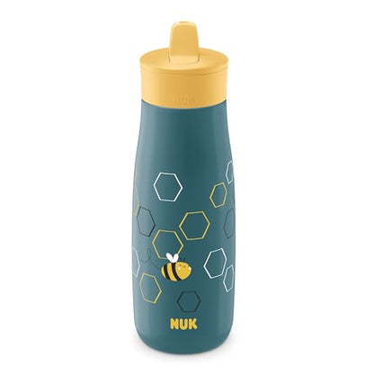 NUK Mini Me Flip Straw Toddler Water Bottle - color: Nature