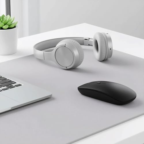 Portable Wireless Mouse for Laptop, PC, MacBook, Desktop, 2023 Version 2.4G Computer Optical/Ergonomic Mouse 6 Buttons, 800/1200/1600 DPI, with USB Receiver - Black - color: BLACK1