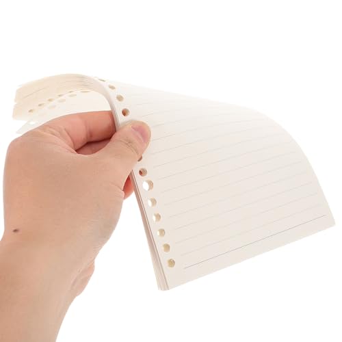 SEWACC A5 Lined Journal Refill Paper 60 Sheets Thick Loose Leaf Binder Inserts College Ruled Planner Filler for Organizer Notebook Office Use