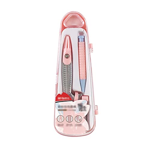 Drawing Compass Drafting Tools Math Geometry Kit Metal Math Compass Drawing Compass Student Supplies Pencil Storage Box Pink Home School Supplies Math Ruler Kit