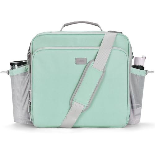 3 Inch 3-Ring Zipper Binder with Water Bottle Holder and Handle | D-Ring Zip Up Binder with Shoulder Strap, 700 Sheet Capacity, Compatible with 13" MacBook/Tablet, for School, Office, Green - color: Green