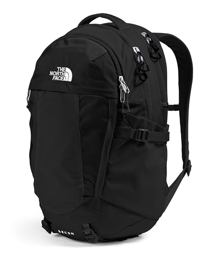 The North Face Women's Recon Everyday Laptop Backpack - Commuter Travel Bag, 18" Laptop Sleeve, Water-Repellent, TNF Black/TNF Black-NPF, One Size - color: Tnf Black/Tnf Black-npf