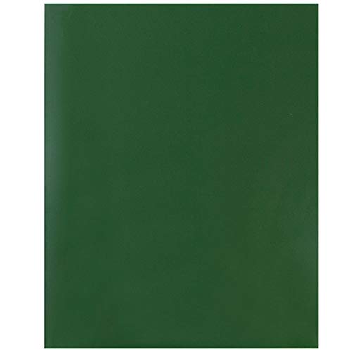 JAM PAPER Laminated Two Pocket Glossy School Folders - Letter Size - High Gloss Green - 6/Pack - color: Green, size: Pack of 6 Folders