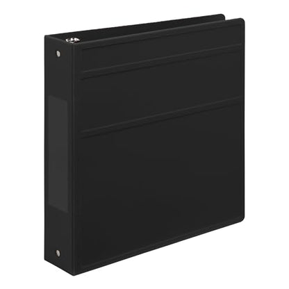 Carstens 2-Inch Heavy Duty 3-Ring Binder - Side Opening, Black, Durable Plastic, Precision No-Gap Rings, Waterproof Covers, No Pockets, Holds 300 Letter-Sized Sheets, BPA-Free, Made in USA (5829-3R) - color: Black, size: Individual
