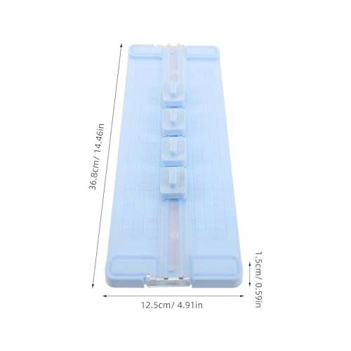 DOITOOL 4-in-1 Portable Paper Trimmer with High Precision Scale and Ergonomic Handle, Plastic and Metal Scrapbook Cutter for Crafting Projects and School Paper Cutting