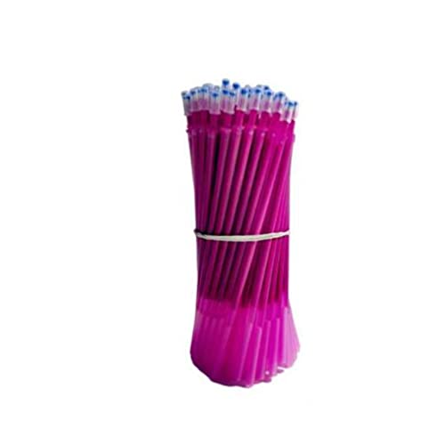 25pcs/Set Erasable Gel Pen Refills Rod 0.5mm Washable Handle Magic Erasable Pen for School Pen Writing Tools Kawaii Stationery (12 Purple) - color: 12 Purple