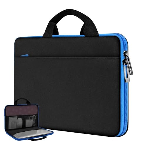 Hseok Laptop Case 13.3-14 Inch Sleeve,TSA Shockproof Computer Handbag,Compatible with MacBook Neo/Pro 14 M5/M4/M3/M2/M1,All Models 13.3" MacBook Air/Pro,XPS 13/14,Most 13-14 Notebooks,Blue Edge - color: Blue edge