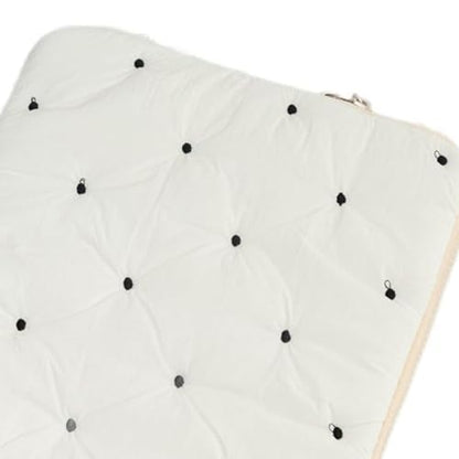 13 Inch Laptop Sleeve, Slim Polka Dot Laptop Case with Zipper, Portable Protective Sleeve for Notebook for Women Men - color: Black-Dot