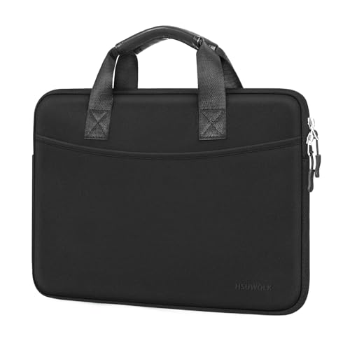 Laptop Case 13.3 inch,13-13.3 inch Laptop Sleeve Bag Compatible with MacBook Neo 13/Air 13 13.6/Pro 13/Pro 14,HP Dell ASUS Lenovo,Neoprene Computer Bag with Handle&Curved Pocket,Black - color: Black, size: 13.3 inch