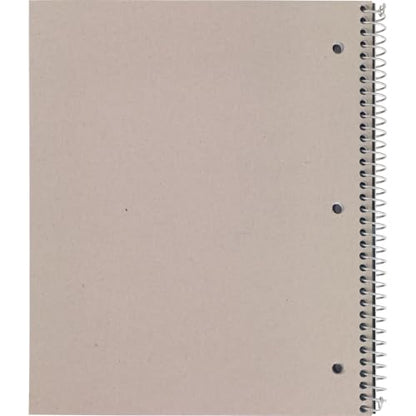 STAPLES Accel 1-Subject Subject Notebook, 8-1/2" x 11", Graph Ruled, Assorted, 12/Pack (color chosen at random) - style: 12 Pack