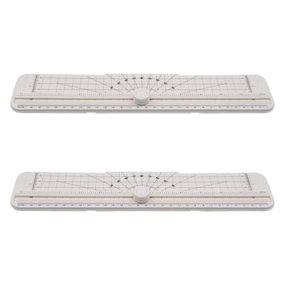 2PCS Paper Cutter Slider, 12 Inch Portable Paper Trimmer, Straight Cutting Guillotine, Cardboard Cutter for Paper Photo Vinyl Label Coupon Craft Paper(White) - color: White