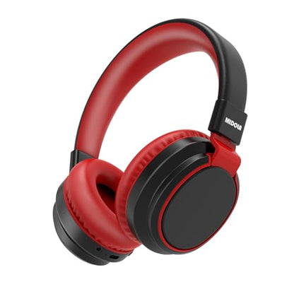 MIDOLA Kids Bluetooth Headphones 68H Play Time,Volume Limit 85/94dB, Foldable Lightweight Wireless Over-Ear Headphone for Toddler Kid Child Pad,Headsets with Aux Built-in Mic Black - color: Black