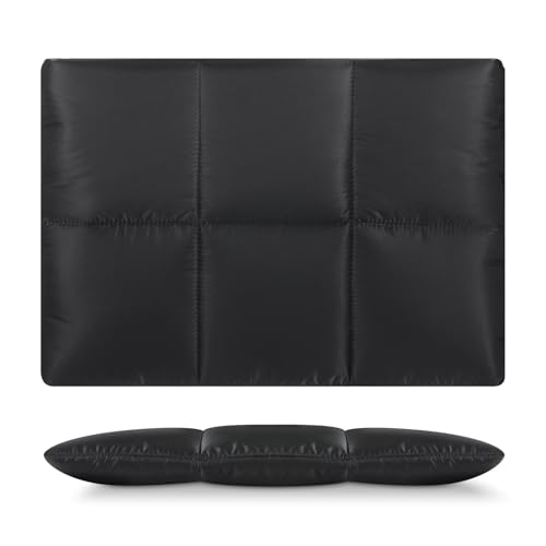 MoKo 13.3-14 Inch Puffer Quilted Laptop Sleeve Fit with New 13" MacBook Neo A18 Pro, Mac Air 13'' M5 2026, MacPro 14'' M5, MacPro 13" M2/M1, Soft Inner Lining, Laptop Carrying Case, Black - color: Black, size: 13.3-14 inch