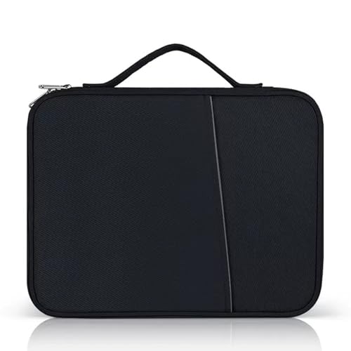 iPad Pro 12.9 Carrying Bag, Tablet Sleeve 12.9 Magic/Smart Keyboard Accessory Bag for Pad Pro 12.9 M2/M1/2018-2020, Surface Pro 9/8/X/7/6, 12.4" Galaxy Tab S8/S7+ Waterproof Carrying Case (Black) - color: Black-12.9in, size: 12.9 inch