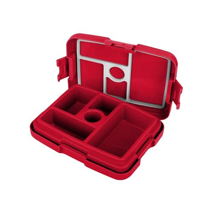 FOCO NFL Unisex-Adult Officially Licensed 2-Tone Big Logo Team Color Football Leak Proof 5 Compartment Bento Lunch Box - Kansas City Chiefs - color: Kansas City Chiefs