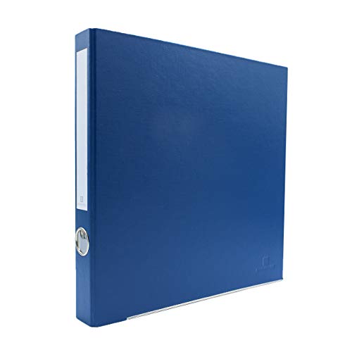 3-Ring Premium Binder - Navy, 1.5" Spine, by Bindertek | 225 Sheet Capacity, 1" D-Rings, Linen-Textured Covers, Steel Reinforced Edges, Spine Label Included - color: Navy, size: 1" Spine