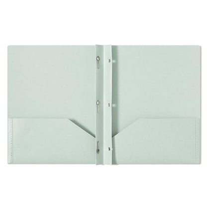 U Brands U-Eco Poly 2-Pocket Pronged Folders, Set of 12, Assorted Brights, Built-in Metal Prongs, Letter Size (6599U01-12)
