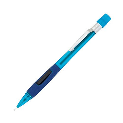 Quicker Clicker Mechanical Pencil (0.5mm) Transparent Blue Barrel - color: Blue, style: .5 mm