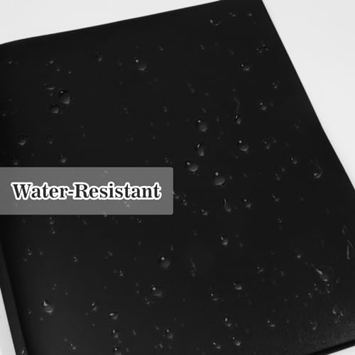 12-Pack Plastic Folders with Pockets and Prongs, 2-Pocket Poly Folders with 3 Fasteners Hold 8-1/2" x 11" Paper for School/Office/Home, Black - color: Smooth Black, size: 12-Pack