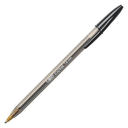 BIC Cristal Xtra Bold Ballpoint Pens, Bold Point (1.6mm) For Vivid And Dramatic Lines, Black Ink, 24-Count Pack, Perfect Ink Pens - color: Black Ink, size: 24 Count (Pack of 1), style: Bold Point (1.6mm)