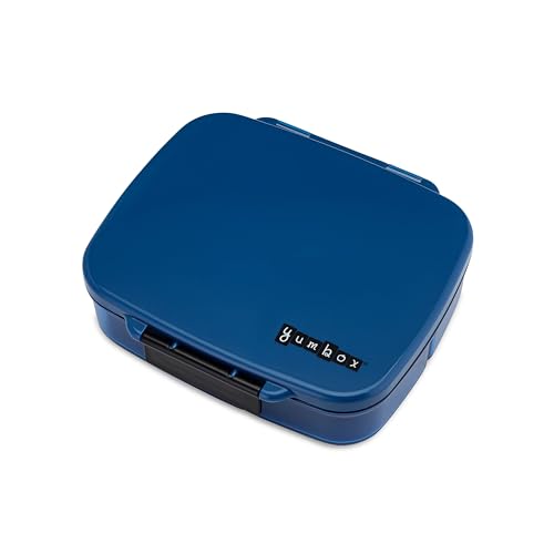 Yumbox Go Leakproof Bento Lunch Box, 5 Compartments, Oslo Blue | Deep Portioned Tray | Removable Silicone Gasket | Lightweight Construction | Fits Most Lunch Bags | Easy-Clean Design - color: Oslo Blue (dark blue)