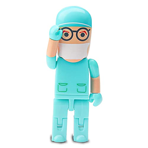 Cute USB Flash Drive Character Thumb Drive for Kids Students Gift Pendrive (32GB, Doctor in Green) - color: Doctor (Green), size: 32GB