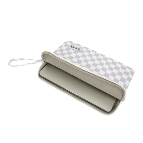 Canvaslife Laptop Sleeve Case Cover with Pocket for MacBook Pro 14 inch and 14 inch-14.4 inch HP, Lenovo, Dell, ASUS, Acer Notebook Computer (Grey Checker) - color: Grey Checker, size: 14 inch / 14.0 inch