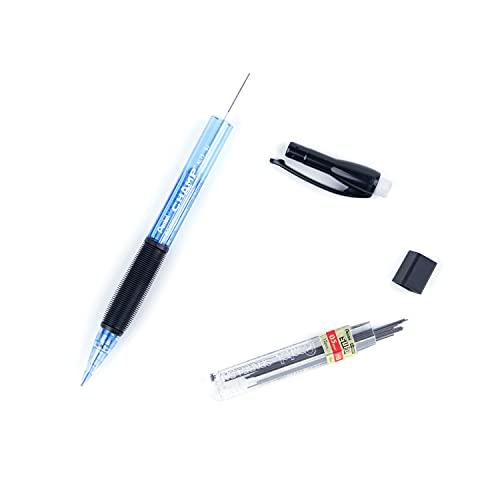 Pentel Champ Pencil, Automatic Pencil, 0.5mm Lead Size, Blue Barrel, Box of 12 (AL15C) - color: Blue, size: 12 Count (Pack of 1), style: 0.5 mm