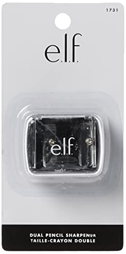 e.l.f., Dual-Pencil Sharpener, Convenient, Essential Tool, Sharpens, Easy To Clean, Travel-Friendly, Compact, Includes Bonus Small Sharpener (Pack of 2) - size: 1 Count (Pack of 2)