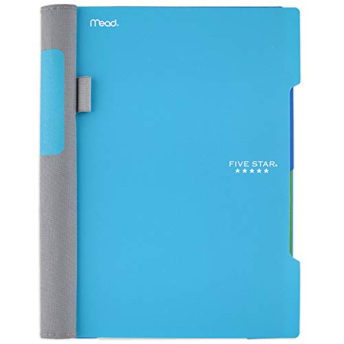 Five Star Advance Small Spiral Notebook, 2 Subject, College Ruled Paper, 100 Sheets, 9-1/2" x 6", Teal (73164) - color: Teal