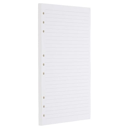PATIKIL B5 Ruled Refills Inserts 9-Ring Binder Loose Leaf Planner Filler Paper Planner Inserts, 80 Sheets/160 Pages, Lined, White - size: B5, style: Lined