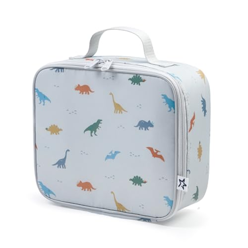 Tiny Twinkle Insulated Lunch Box for Girls and Boys | Durable and Reusable for School & Travel | Ages 3 and Up | Waterproof and Easy to Clean | PFAs and BPA Free（Dinosaur） - color: Dinosaur