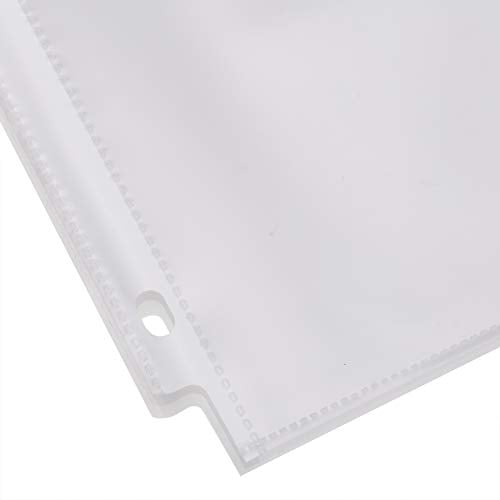 Amazon Basics Heavy Duty Non-Glare Sheet Protector for Documents, 3 Ring Binder, Top Loading, Letter Size, Clear, 500-Pack - size: 500 Pack, style: Non-glare Finish