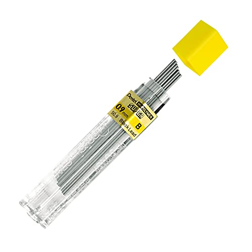 Pentel Super Hi-Polymer Lead Refill, (0.9mm) Thick, B, 180 Pieces of Lead (50-9-B) - style: B Lead