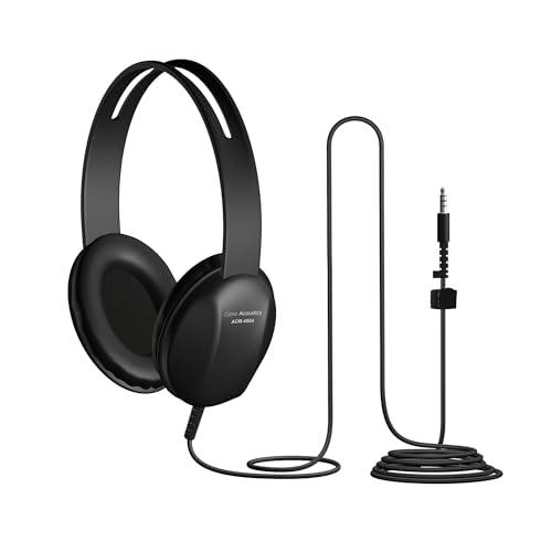 Cyber Acoustics Lightweight 3.5mm Headphones - Great for use with Cell Phones, Tablets, Laptops, PCs, Macs (ACM-4004) - size: 1 Unit