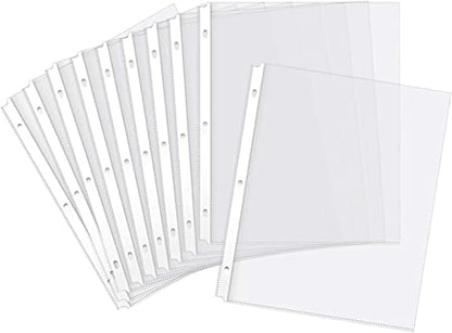 Heavy Duty Sheet Protectors for 3 Ring Binder, 200 Count Bulk Clear Page Protectors, Top Loading Plastic Sleeves 8.5 x 11 inch - size: Heavy Duty, 200 Count