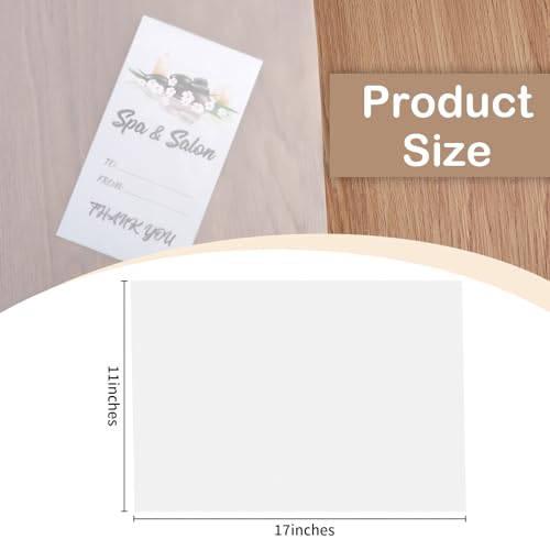 100 PCS 11x17 Inch Translucent Vellum Paper 60 GSM Drafting Vellum Tracing Paper Sheets White Translucent Invitation Paper for Drawing Sketching Wedding Architecture Building Ink (Can't Print) - color: clear